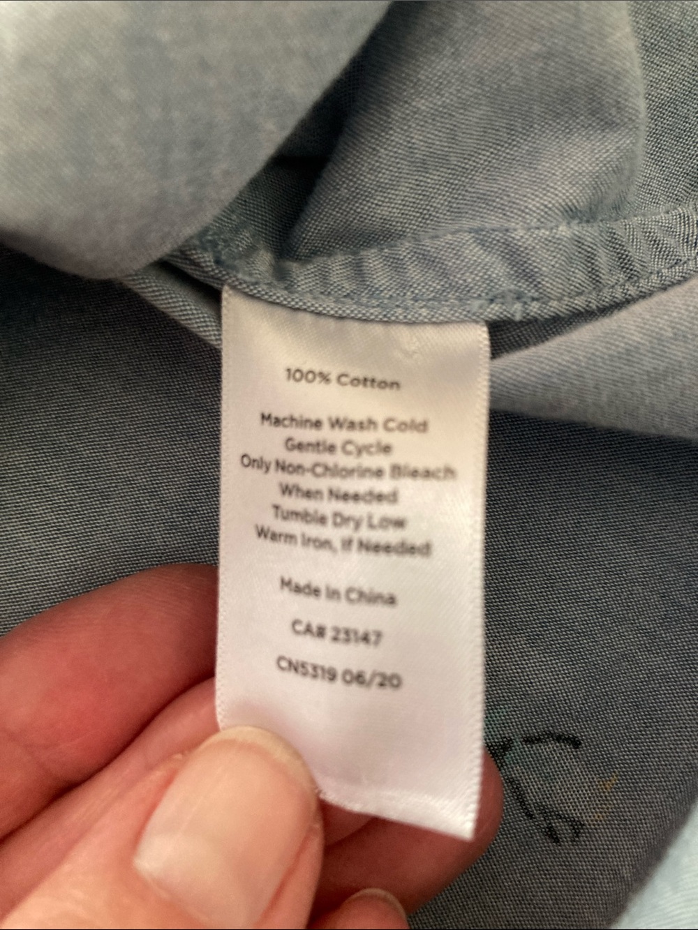Talbots Light Blue Button-Down Shirt with Whimsical Penguin Motif - Picture 7 of 9